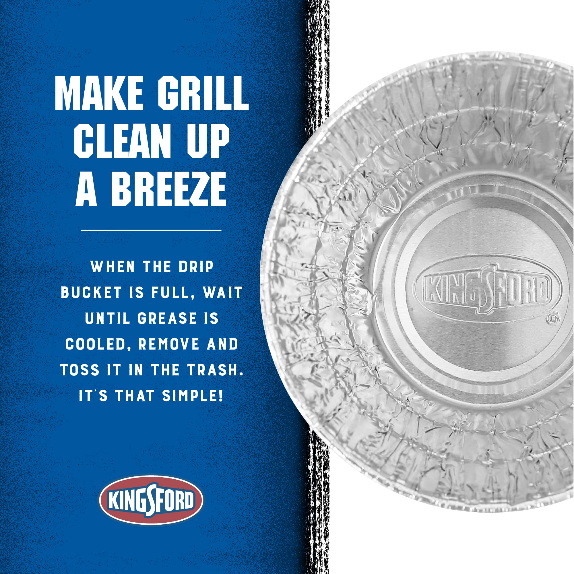 Kingsford liner package showing a ten-count pack for repeat cookouts