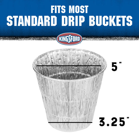 Kingsford liners reduce grease buildup keeping the bucket cleaner between sessions