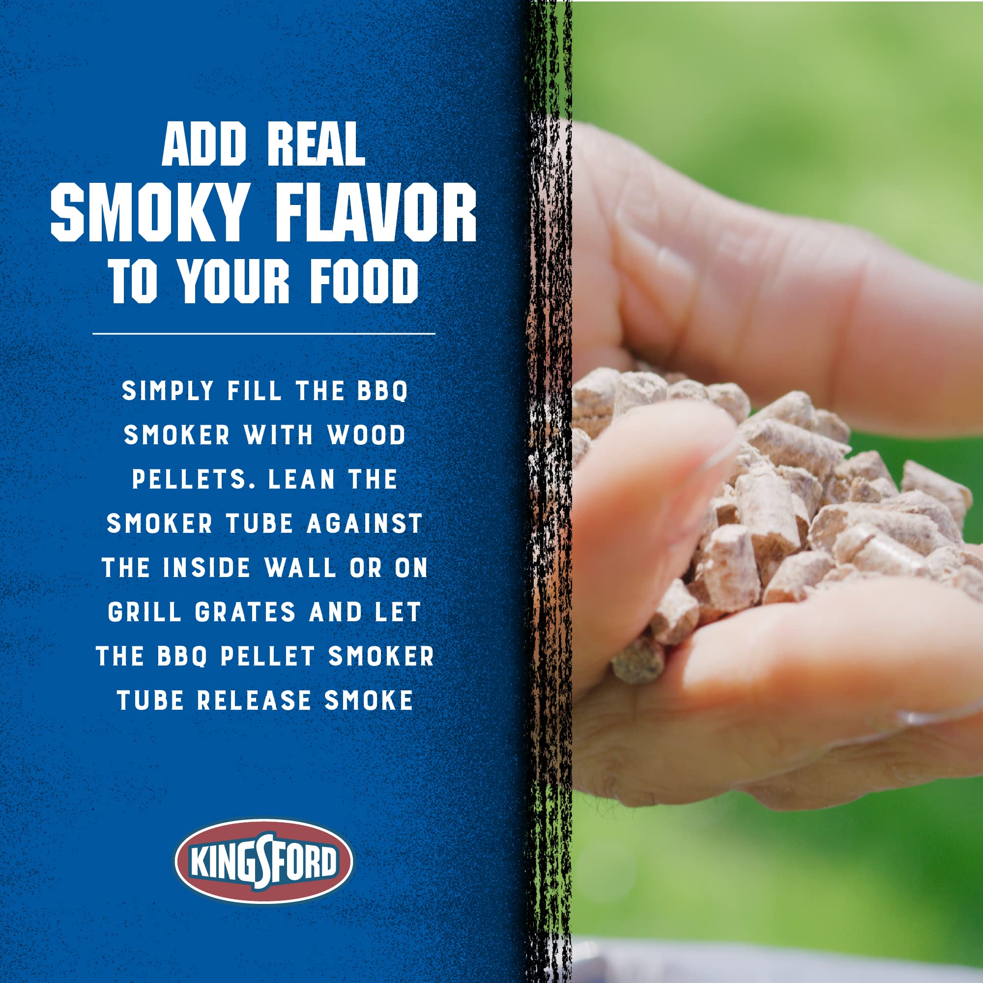 Kingsford hexagon stability keeps the tube from rolling during use.