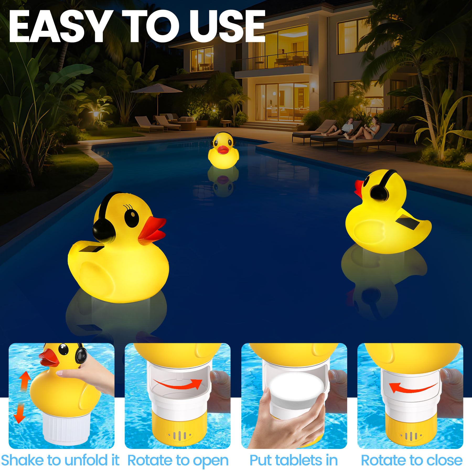 KingSom adjustable-release ring enables easy chlorine control and tuning.