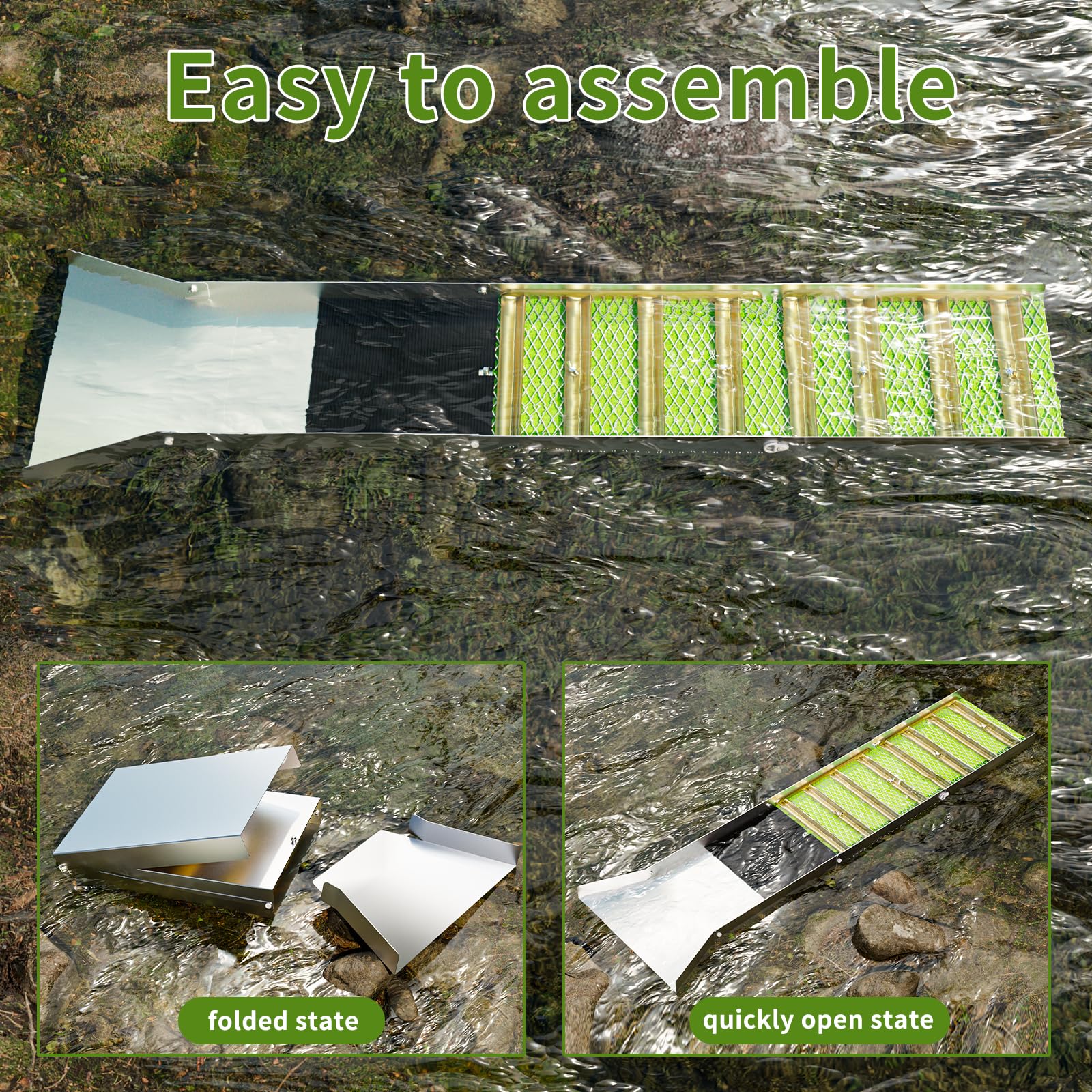 Kingson advanced riffle design supports processing fine gold particles efficiently