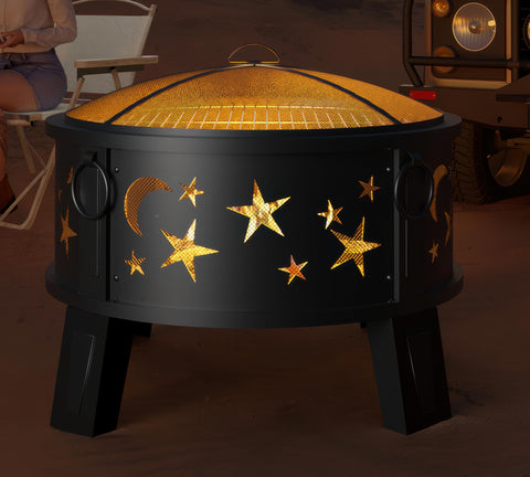 Kingson compact 66cm design fits small patios while heating a crowd