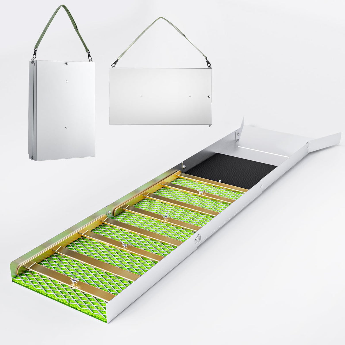 Kingson gold panning kit cover showing portable field setup for quick prospecting