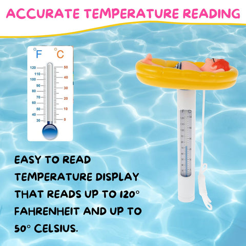Kingsource thermometer used in spa or hot tub for comfortable water monitoring.