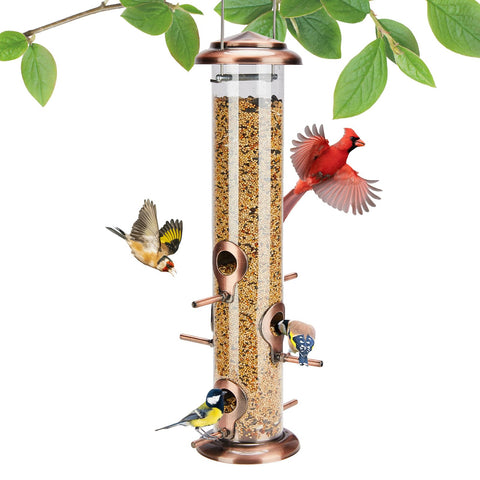 Kingsyard 15-inch outdoor feeder designed for stable, weatherproof seed delivery.