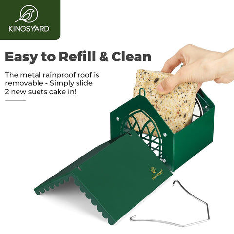 All-metal construction resists rust for year-round outdoor use.