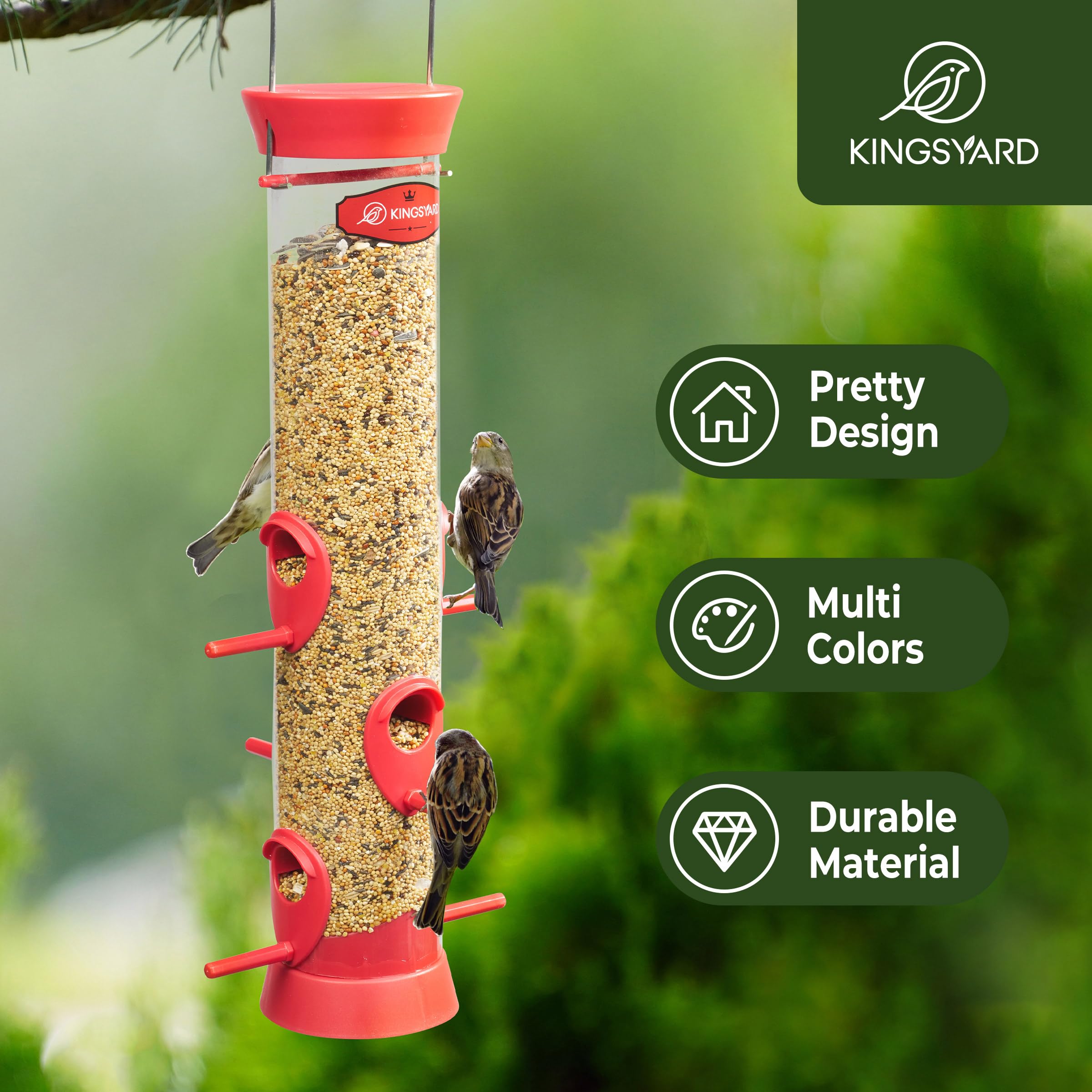 Kingsyard feeder with removable base makes cleaning quick and tool-free