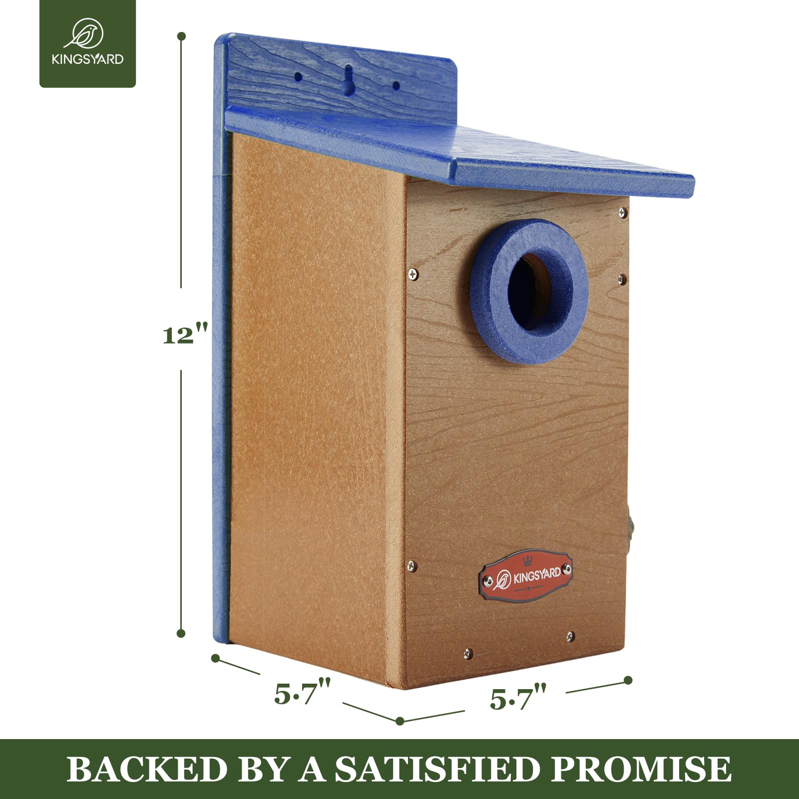 Kingsyard predator-guard design protects young birds from predators at the entrance.