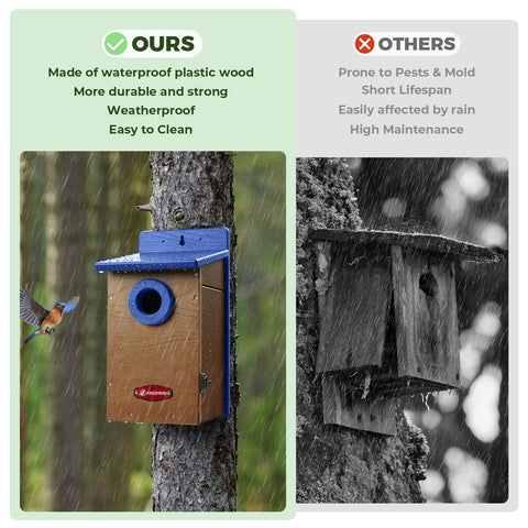 Kingsyard ventilation-holes ensure healthy air flow inside the nesting box.