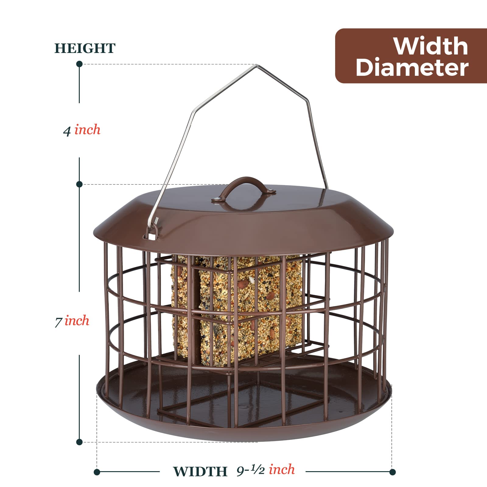 Kingsyard Bottom Baffle Controls Seed Drops and Keeps the feeding area tidy