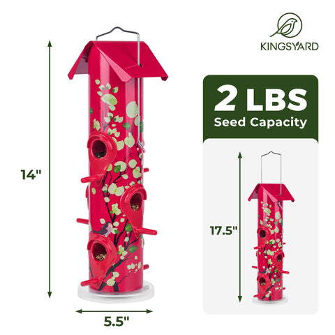 Kingsyard built-in drainage holes keep seeds dry and fresh between fills