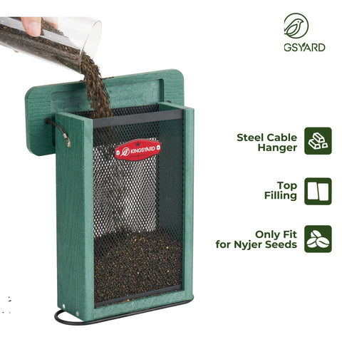 Kingsyard built-in perch provides secure perching for small birds