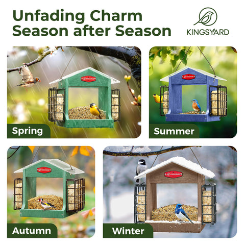 Kingsyard clear viewing panels allow quick seed level checks at a glance.