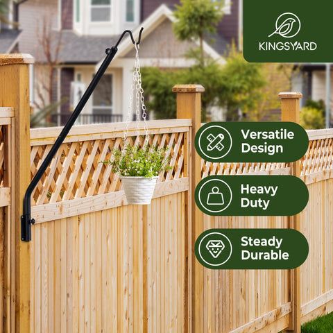 Kingsyard deck hook with 360-degree rotation for easy access to hanging items.