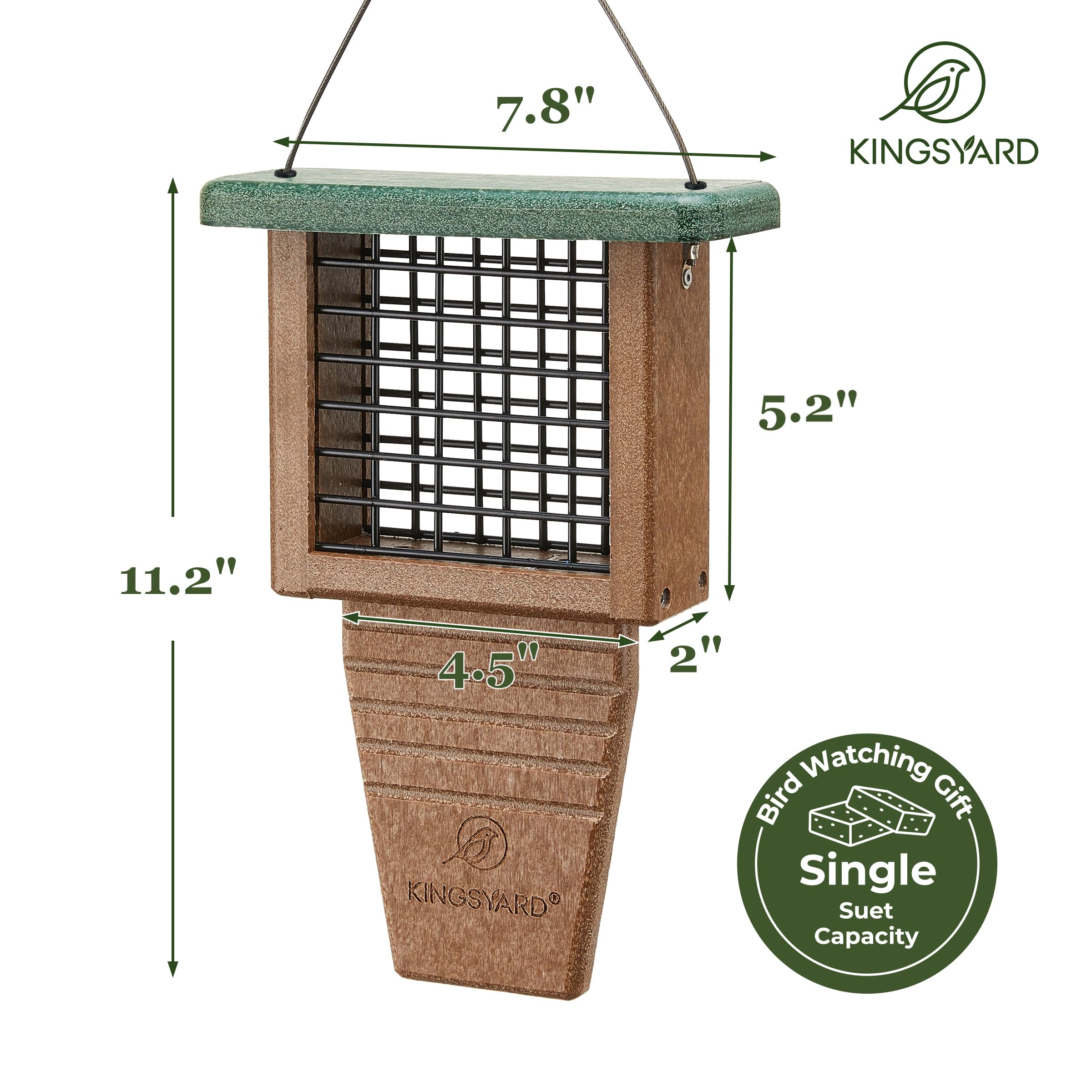 Kingsyard decorative-garden-bird-feeder adds charm to patio and yard.