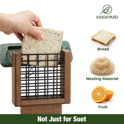 Kingsyard durable-recycled-plastic body resists water and wear outdoors.