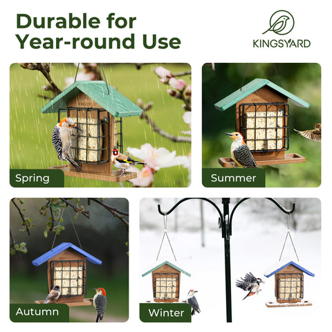 Kingsyard durable recycled plastic construction designed for long-lasting feeding.