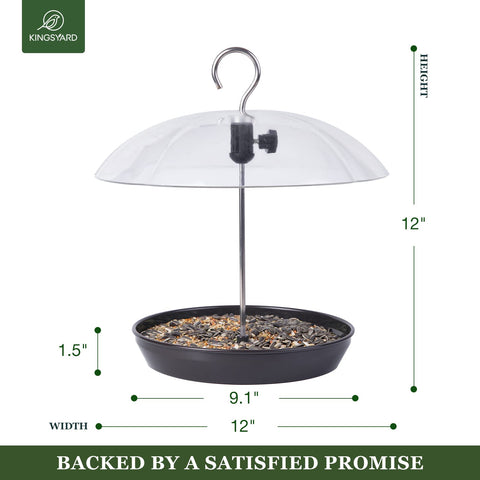 Kingsyard rust-proof metal base provides stable balance in windy conditions.