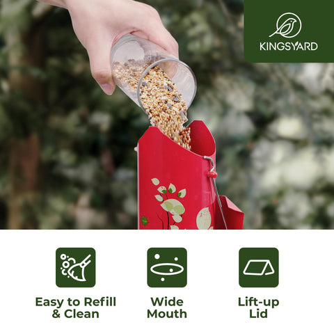Kingsyard easy-fill lid and removable base simplify refilling and cleaning
