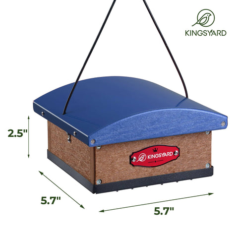 Kingsyard feeder features easy refill and quick cleaning.