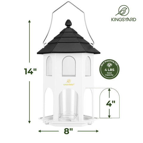 Kingsyard easy-refill top lid enables quick replenishment without tools.