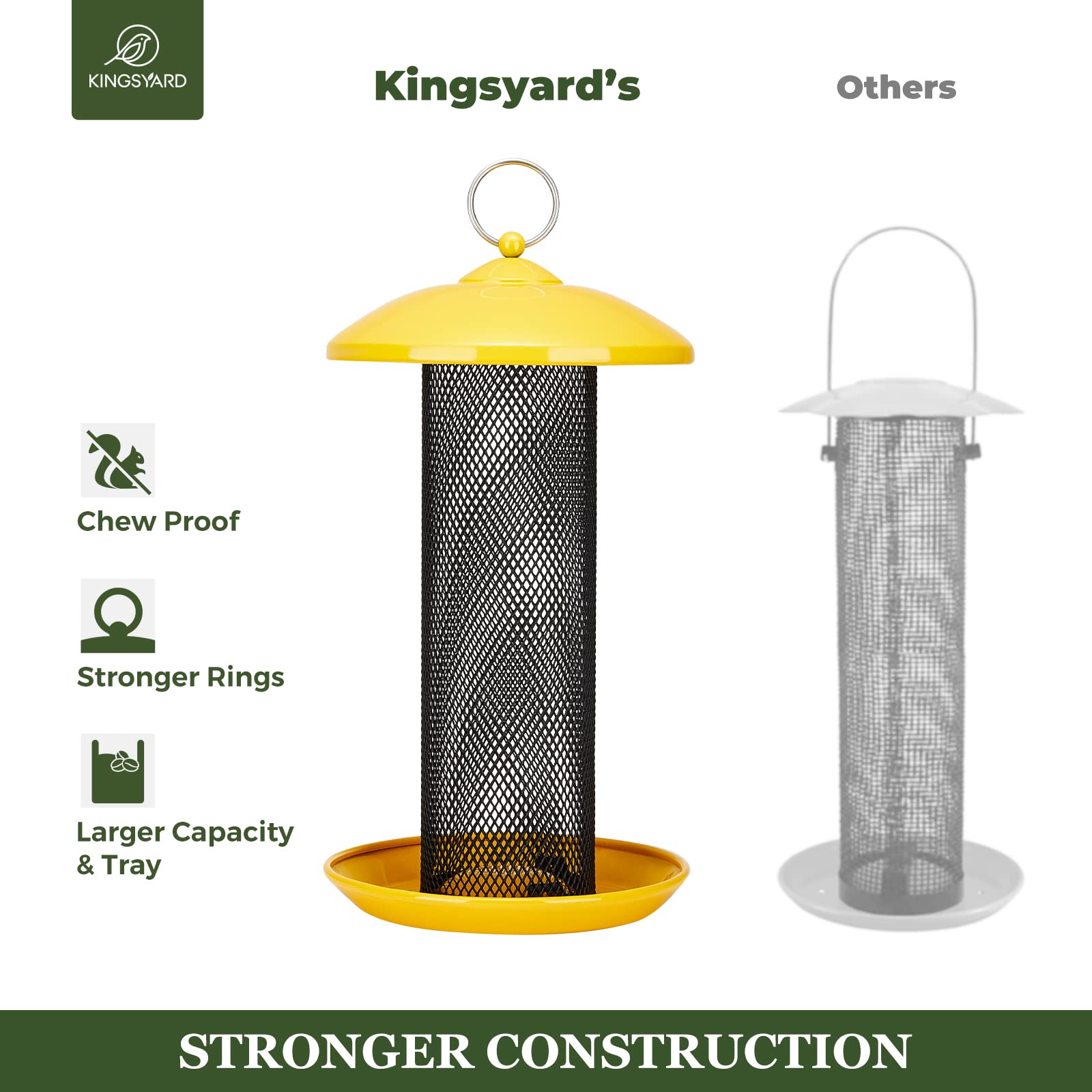 Kingsyard twist-off top enables easy refilling and cleaning.
