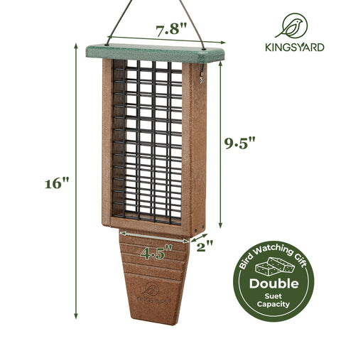 Kingsyard eco-friendly design using recycled materials supports sustainable bird feeding.