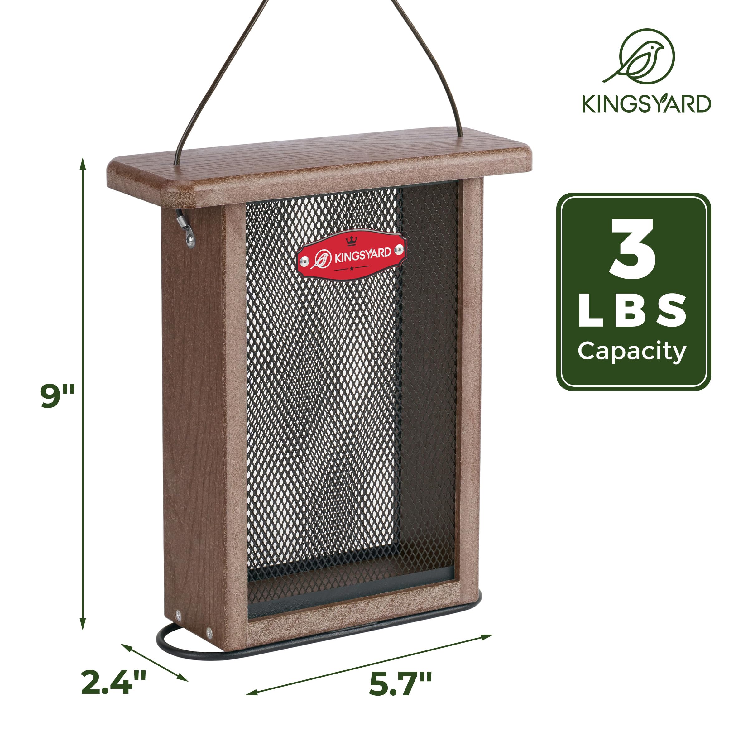 Kingsyard Finch Feeder easy-clean cleaning mechanism enables fast washing
