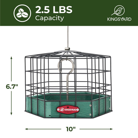 Kingsyard all-round access design encourages diverse bird species to feed.