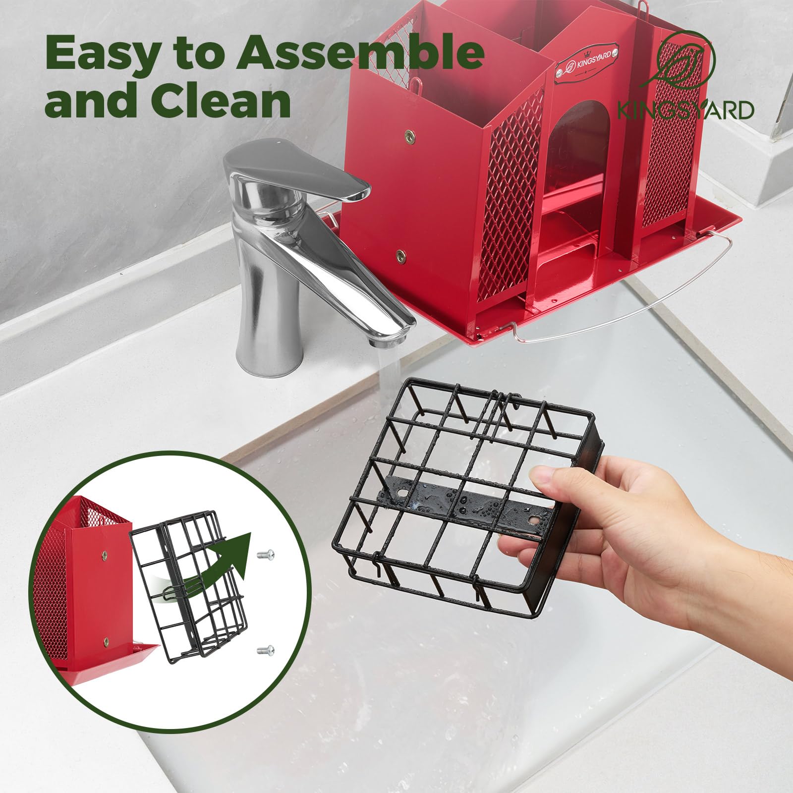 Four-pound capacity minimizes refills during peak feeding times.