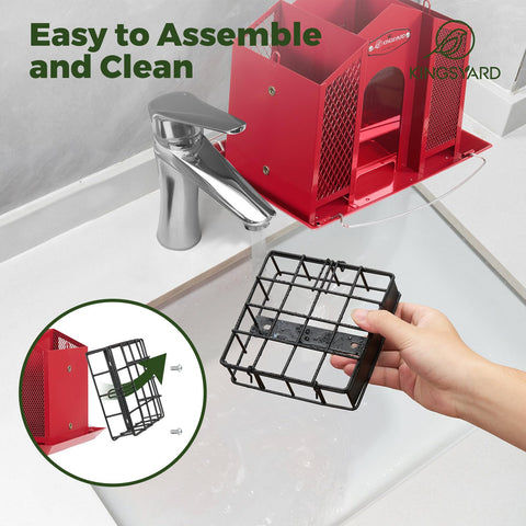 Four-pound capacity minimizes refills during peak feeding times.