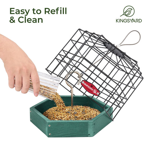 Kingsyard Squirrel-Proof Platform Feeder makes a thoughtful gift for bird lovers.