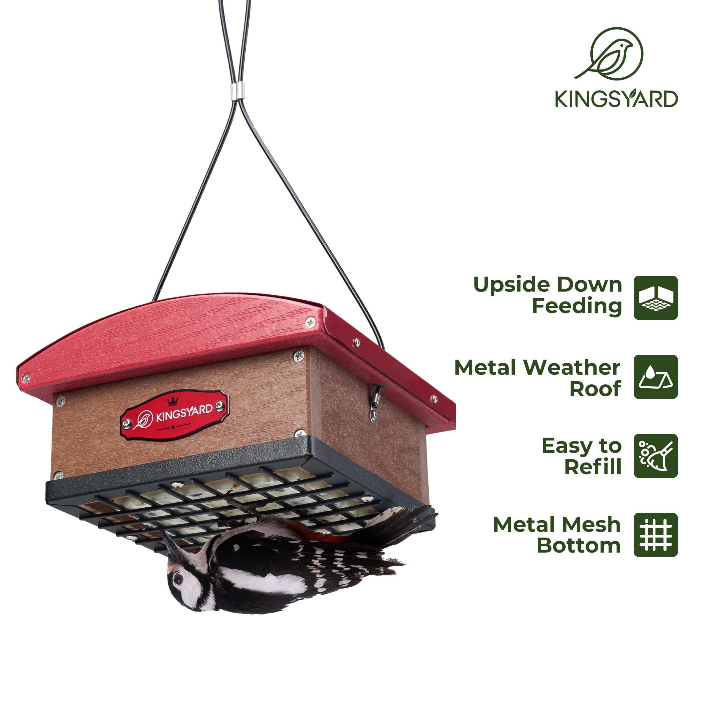Kingsyard Gift-Ready Suet Feeder for bird-loving households.