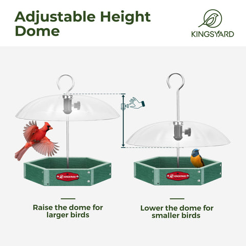Kingsyard gift-ready bird feeder suitable for patios and decks.