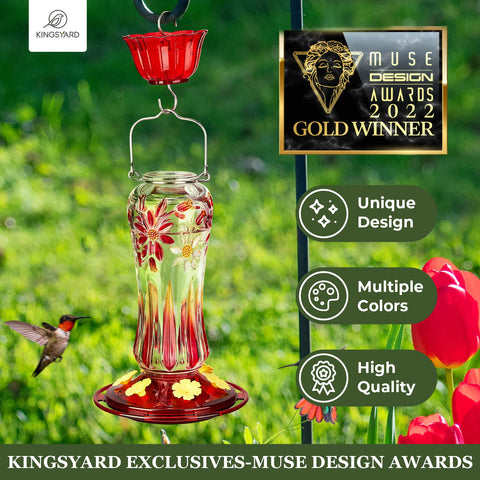 Kingsyard feeder with Gold Design Award label, trusted design