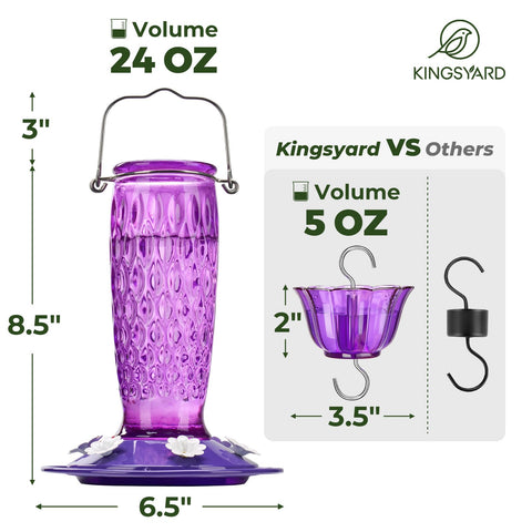Kingsyard wide-mouth reservoir makes refilling quick and clean.