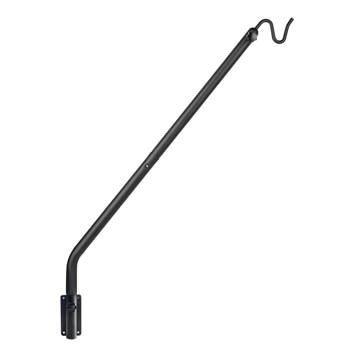 Kingsyard heavy-duty wall-mounted deck hook with 27-39 inch reach for versatile outdoor hanging.