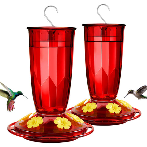 Kingsyard hummingbird feeder with 6 flower ports attracts birds while enhancing garden decor
