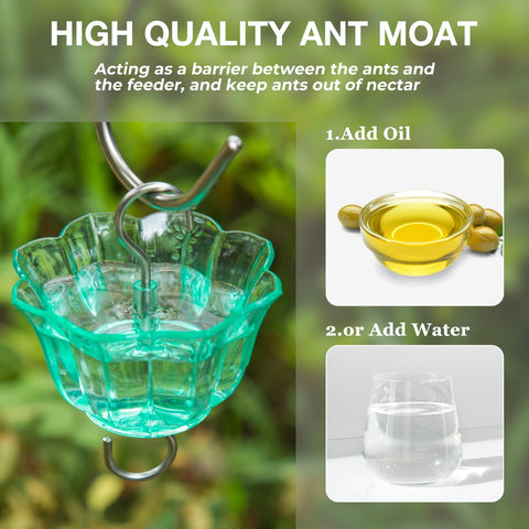 Ant moat on Kingsyard feeder protecting nectar from ants