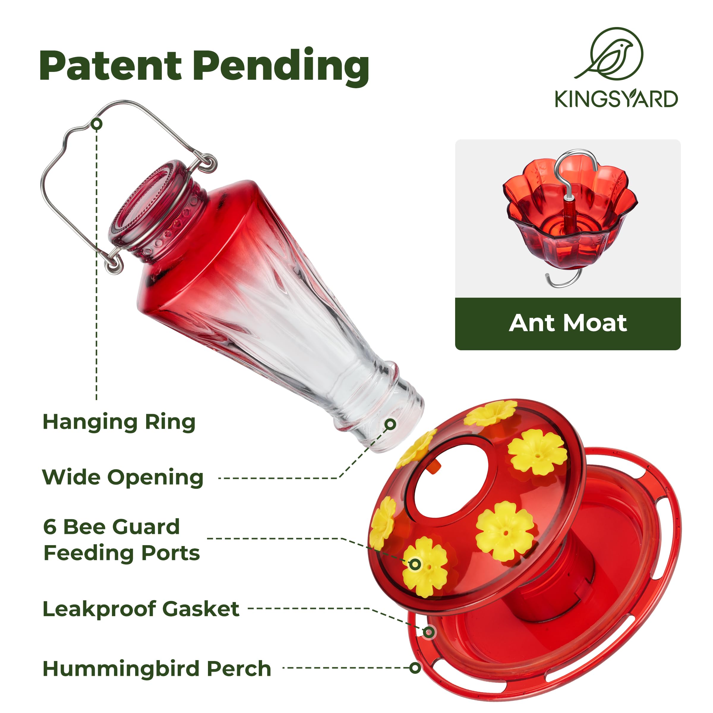 Kingsyard feeder features leak-proof base for outdoors