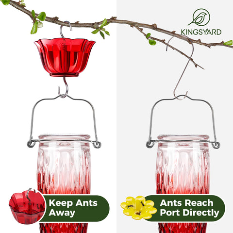 Kingsyard hummingbird feeder leak-proof base prevents drips in wind
