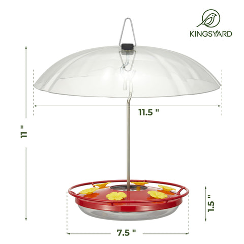 One-handed refill on Kingsyard hummingbird feeder for quick use