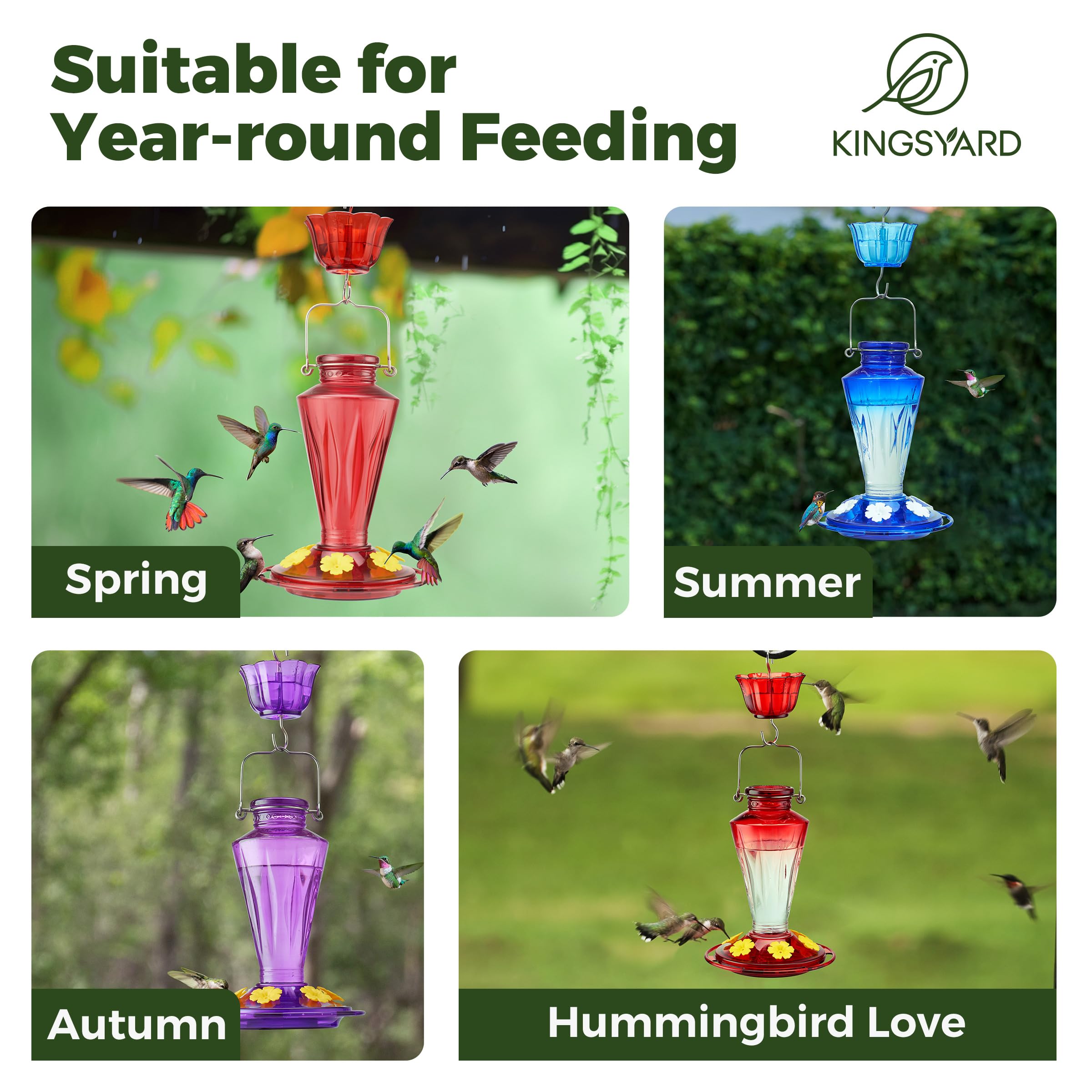 Kingsyard circular perch supports several hummingbirds at once