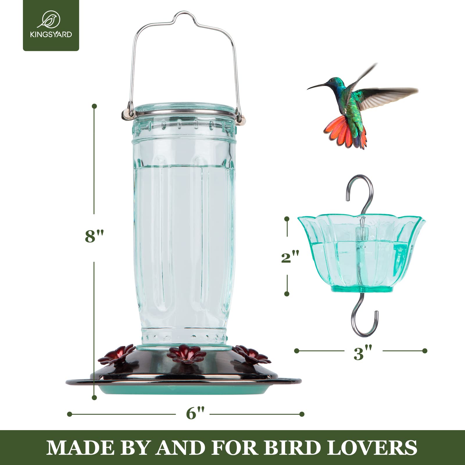 Stainless steel hook and outdoor hanging for Kingsyard feeder