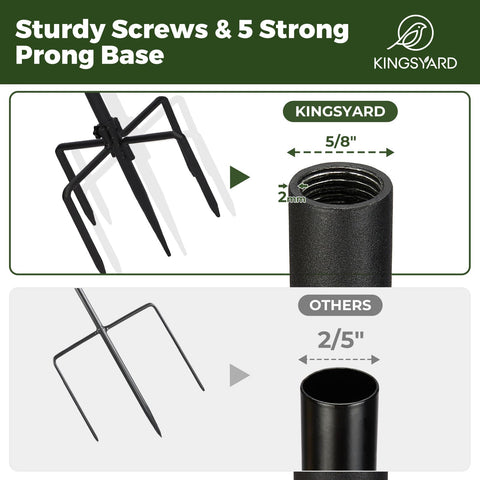 Kingsyard hummingbird feeder stand for easy garden feeding stations