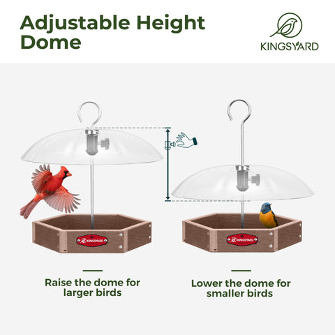 Kingsyard brown finish blends with outdoor décor
