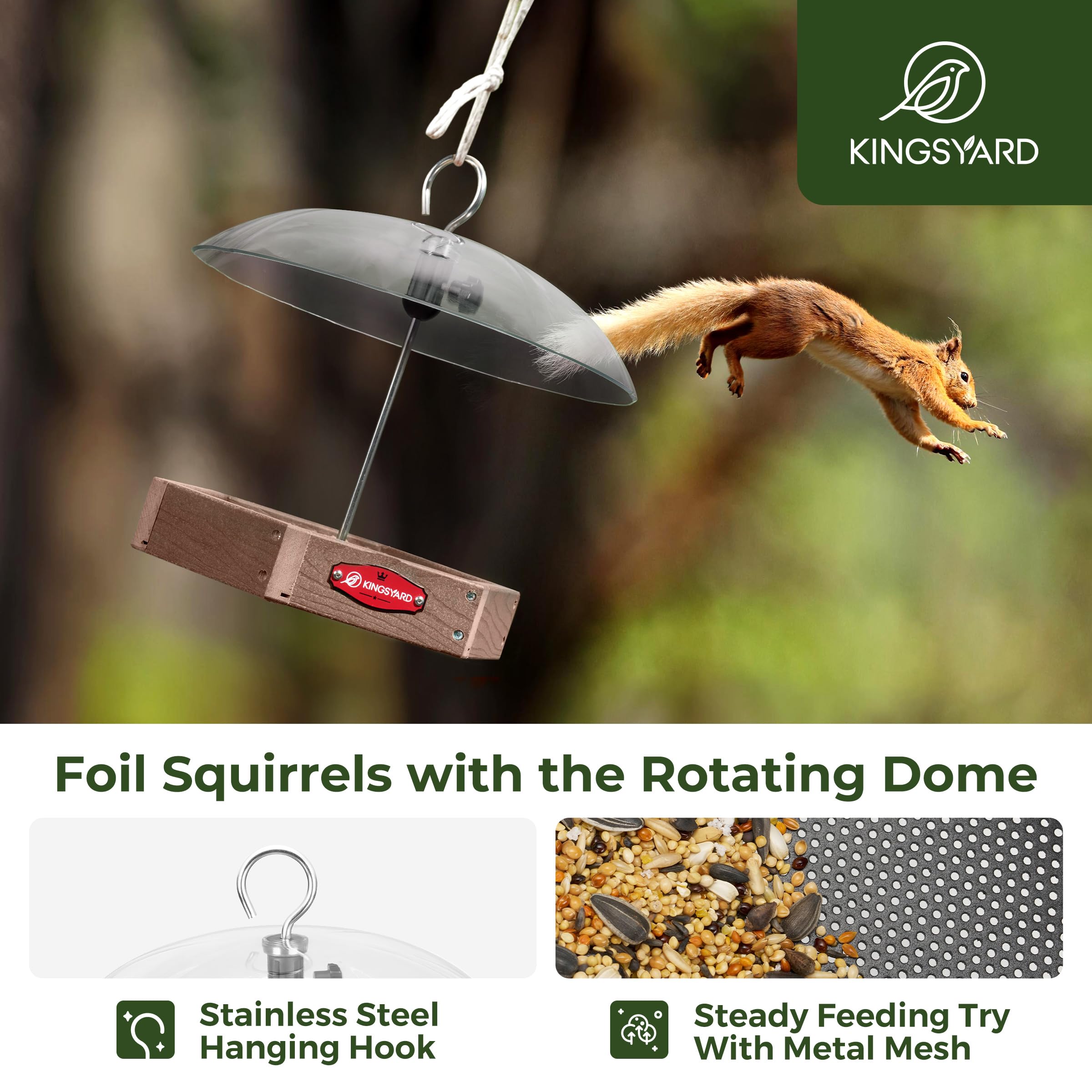 Kingsyard rainproof dome protects seeds from moisture