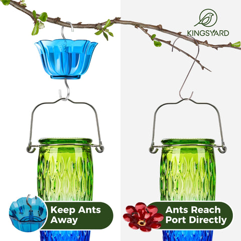 Kingsyard leak-proof base seals nectar even in wind