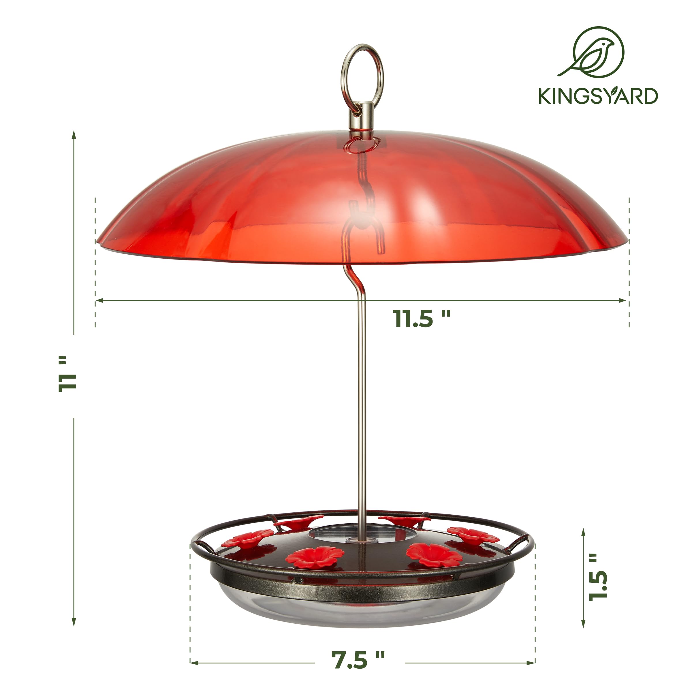 Kingsyard anti-spill saucer design reduces mess during refilling