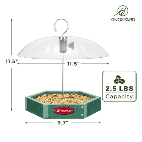 Kingsyard mesh seed-tray with drainage prevents soggy seeds after rain showers.